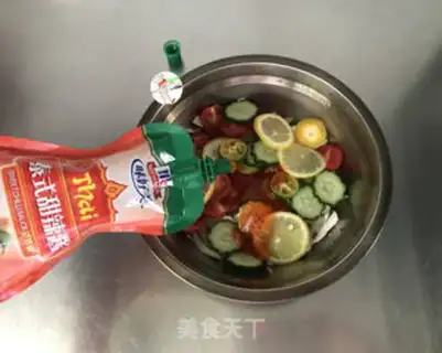 Make Thai sweet chicken salad step 8