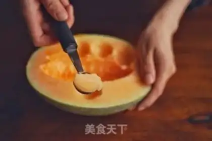 Make Melon tacos step 1