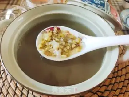 Make Green Bean lily soup step 4