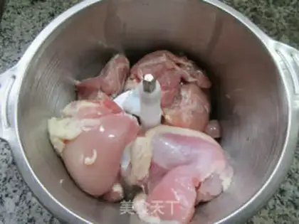 Make Frozen mushrooms, chicken-legs, chicken-pot stickers step 2