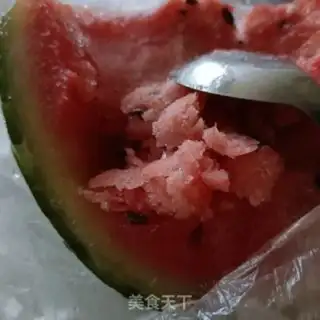 Make Orange watermelon smoothie step 2