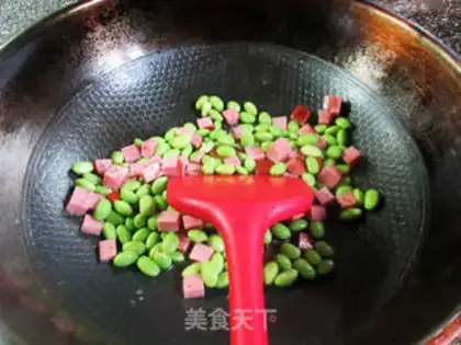 Make A ham roasted beans step 4