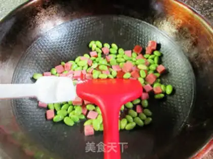 Make A ham roasted beans step 6