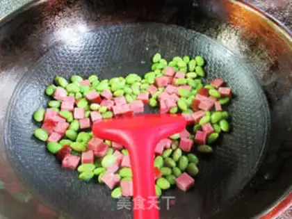 Make A ham roasted beans step 7