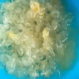 Make Ice cream, silver pear soup step 0