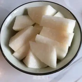 Make Ice cream, silver pear soup step 3