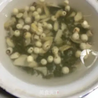 Make Green Bean Lotus Porridge step 0