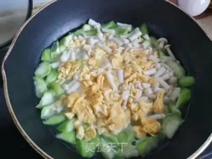 Make Smelt egg mushroom soup step 8