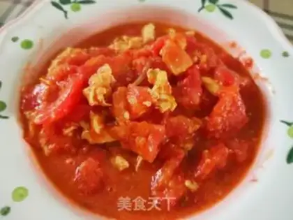 Make Tomato fried eggs step 10