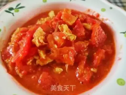 Make Tomato fried eggs step 11