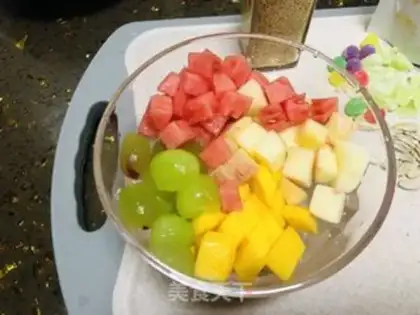 Make ♪ White, pink fruit ♪ step 3