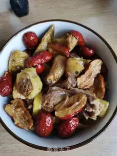 Make Red dates steam chicken step 3
