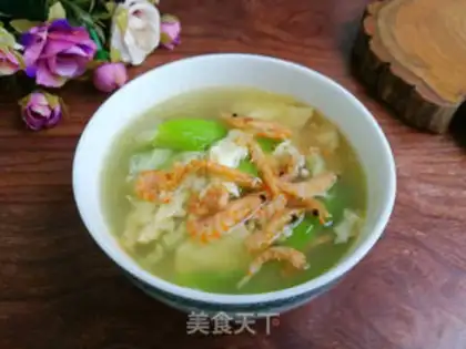 Make Smelt shrimp egg soup step 6