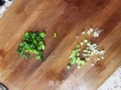 Make Shrimp fried eggs step 6