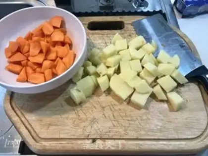Make Tuna vegetable salad step 1