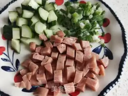 Make Sausage egg fried rice step 0
