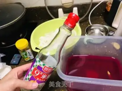 Make Dragon juice and radish step 5
