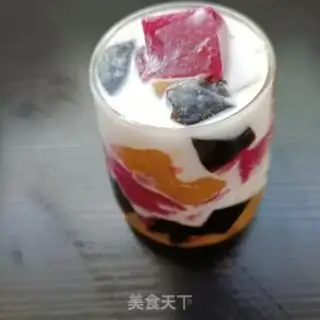 Make Coconut juice, three-colour jelly step 20