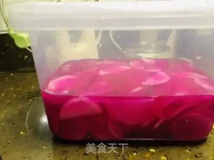 Make Dragon juice and radish step 9