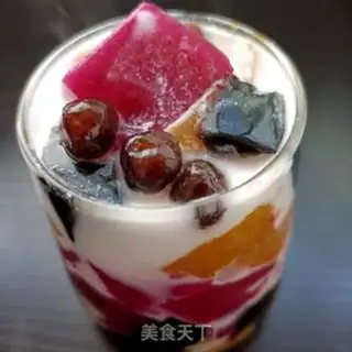 Make Coconut juice, three-colour jelly step 23
