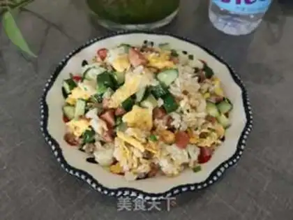 Make Sausage egg fried rice step 13