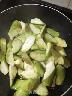 Make Tasty and delicious eggplant fried meat step 3