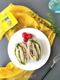 Make Black pepper chicken steak sandwich step 5