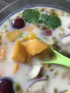 Make Cool summer: coconut mango clot step 7