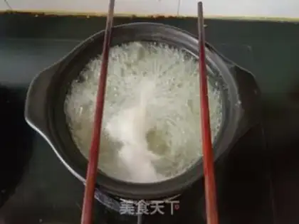 Make Green bean congee step 2