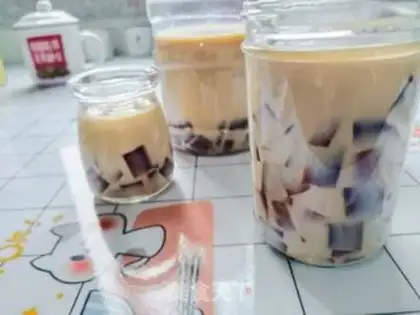 Make Brick milk tea step 9