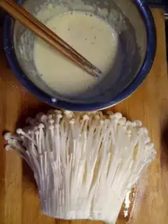 Make Cheese juice, golden mushrooms step 1