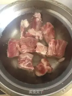 Make Pumpy rice chop soup step 0