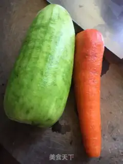 Make Pumpy rice chop soup step 1
