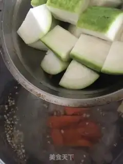 Make Pumpy rice chop soup step 7