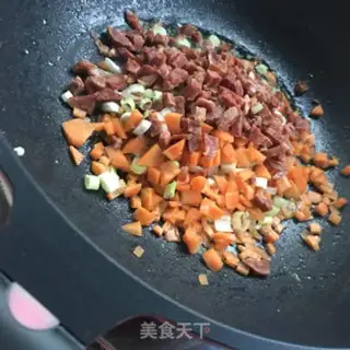 Make Carrot weenie rice step 4