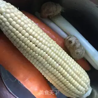 Make Corn steak soup step 1