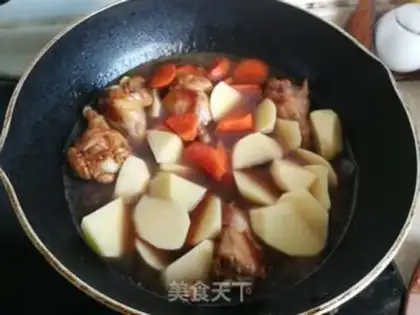 Make Chicken wings and potatoes step 6