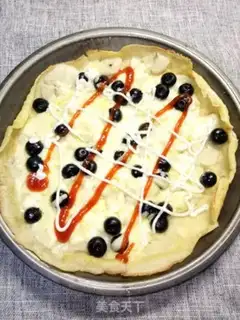 Make Banana blueberry cheesecake step 6