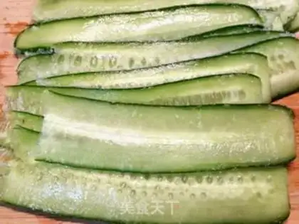 Make Cold Peacock cucumber step 2