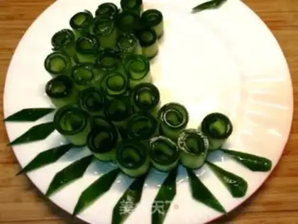 Make Cold Peacock cucumber step 3