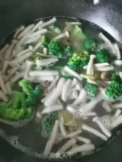 Make Shrimp tofu mushroom soup step 8