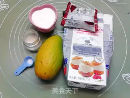 Make Cranberry cream mango ice cream step 0