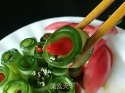 Make Cold Peacock cucumber step 7