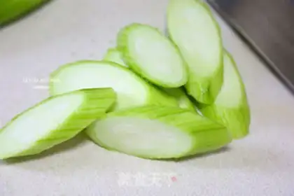 Make Garlic fan silk melon step 3