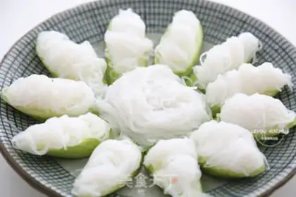 Make Garlic fan silk melon step 4