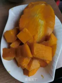 Make Pumpkin mango milk step 4