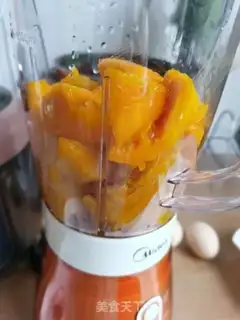 Make Pumpkin mango milk step 5