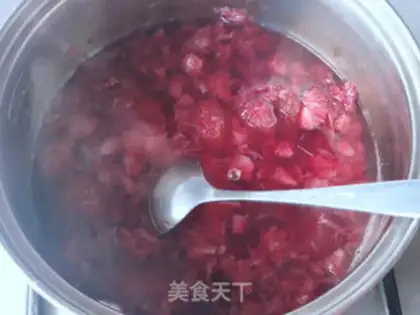 Make Milk and plum ice powder step 4