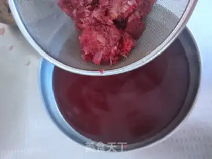 Make Milk and plum ice powder step 5