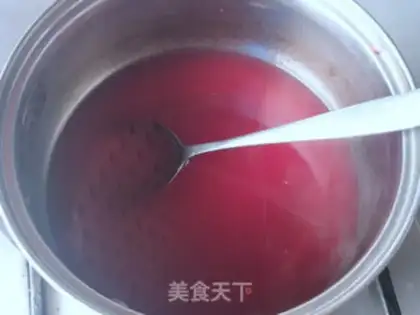 Make Milk and plum ice powder step 7